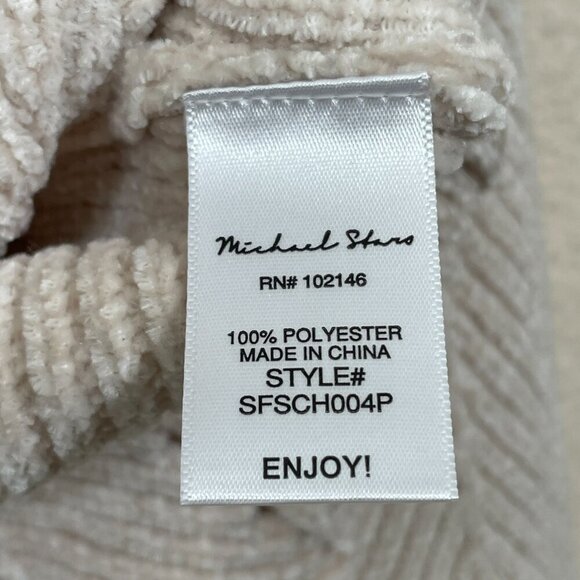 Michael Stars Chenille Sweater‎ Size LP Lakin Cropped Crew Neck Pullover  NWT - Picture 7 of 8